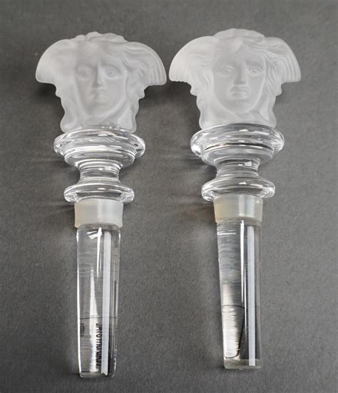 versace rosenthal glass bottle stopper